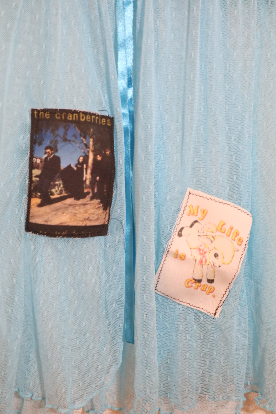 My life is crap blue corset top