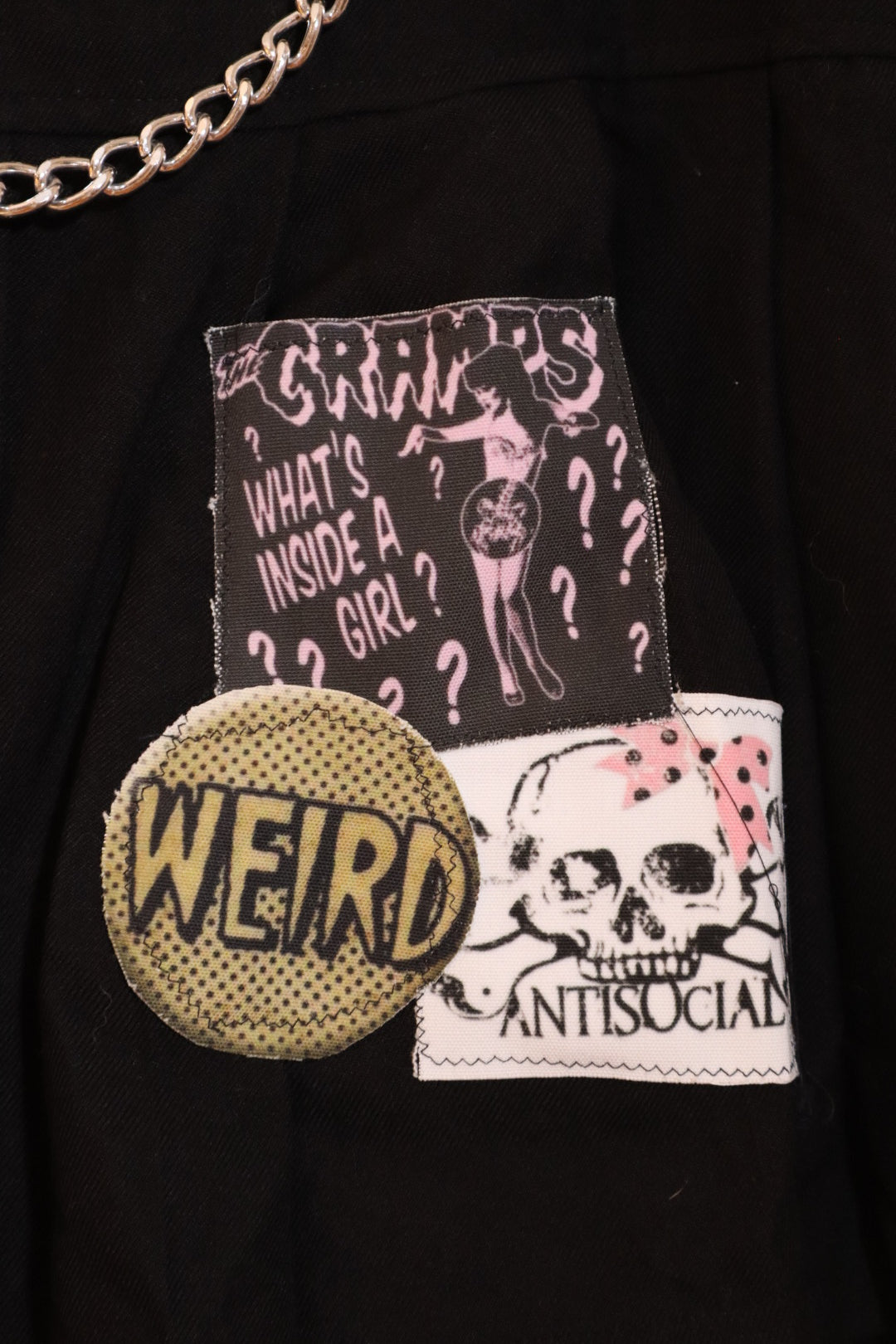 Anti social cramps mini skirt