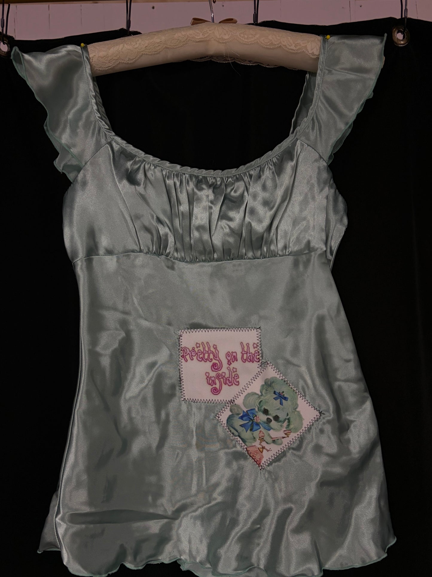 Pretty on the inside silk tank