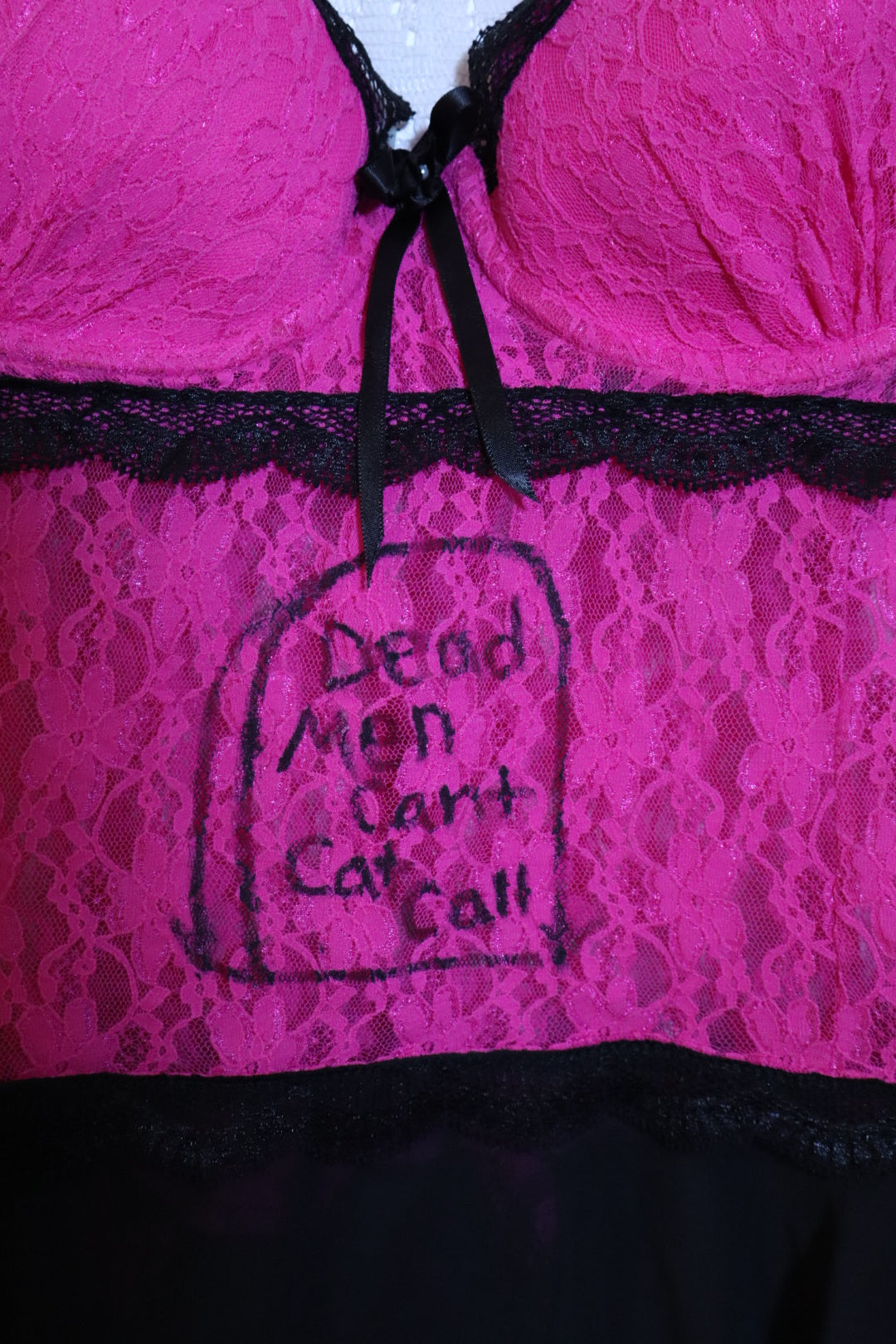 Dead men can’t catcall corset top
