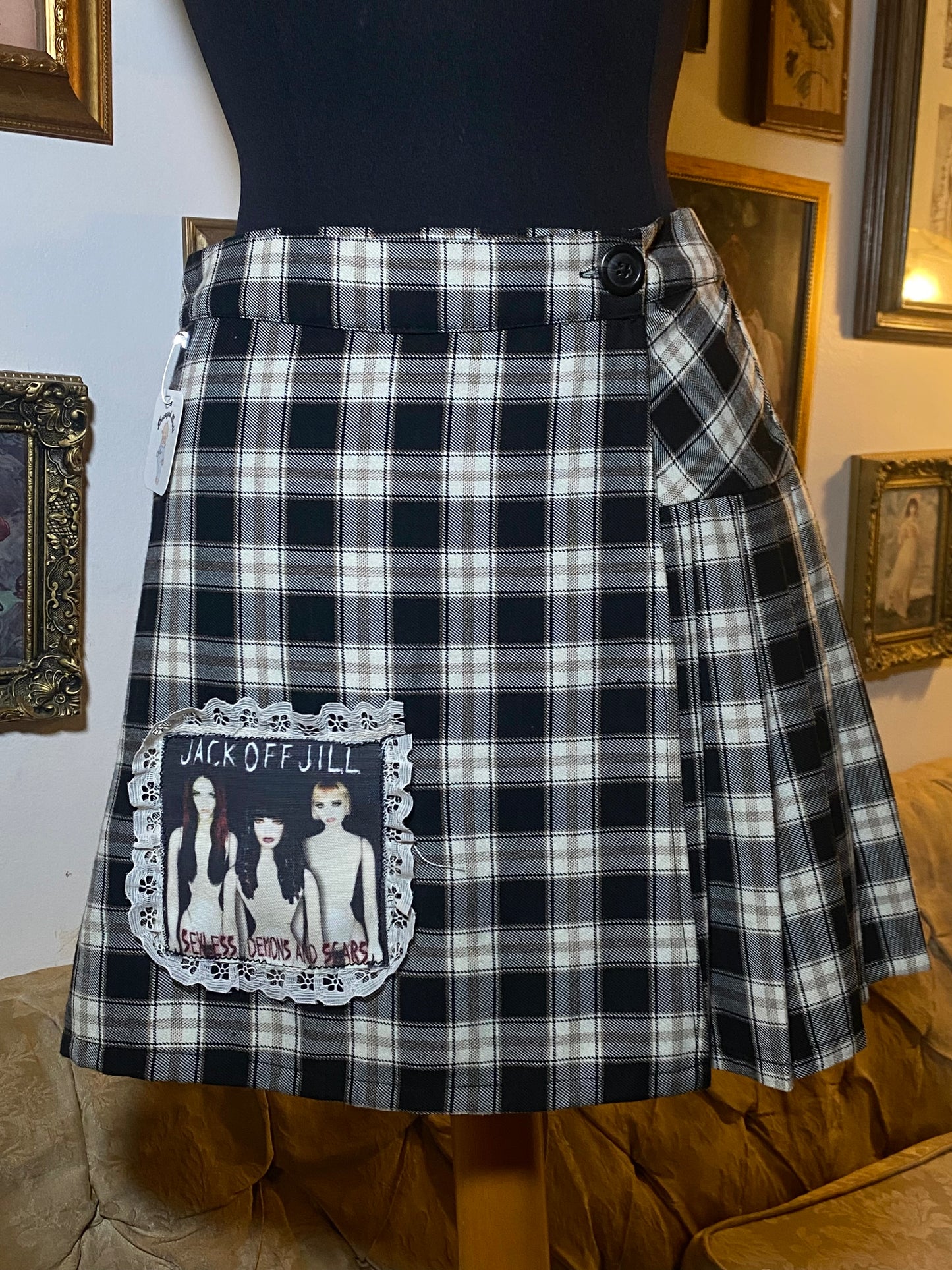 Jack off Jill plaid skirt