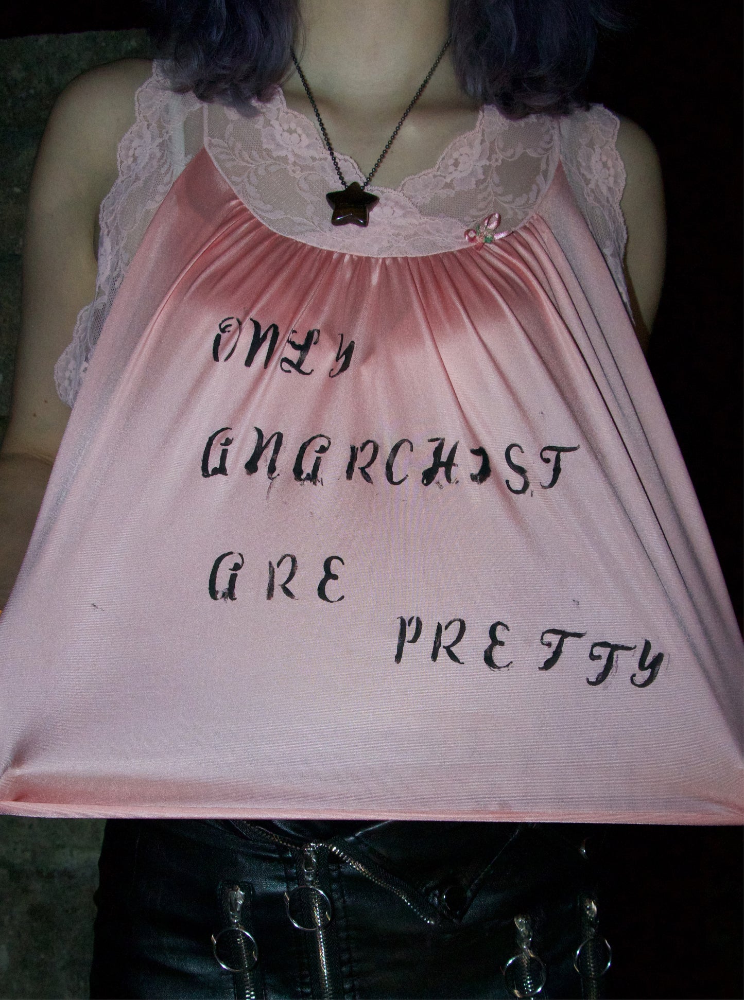 Only anarchists are pretty silk top