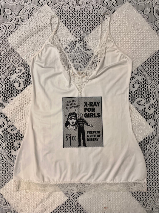 X-ray for girls hand printed slip