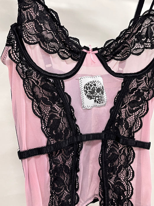 Pink corset