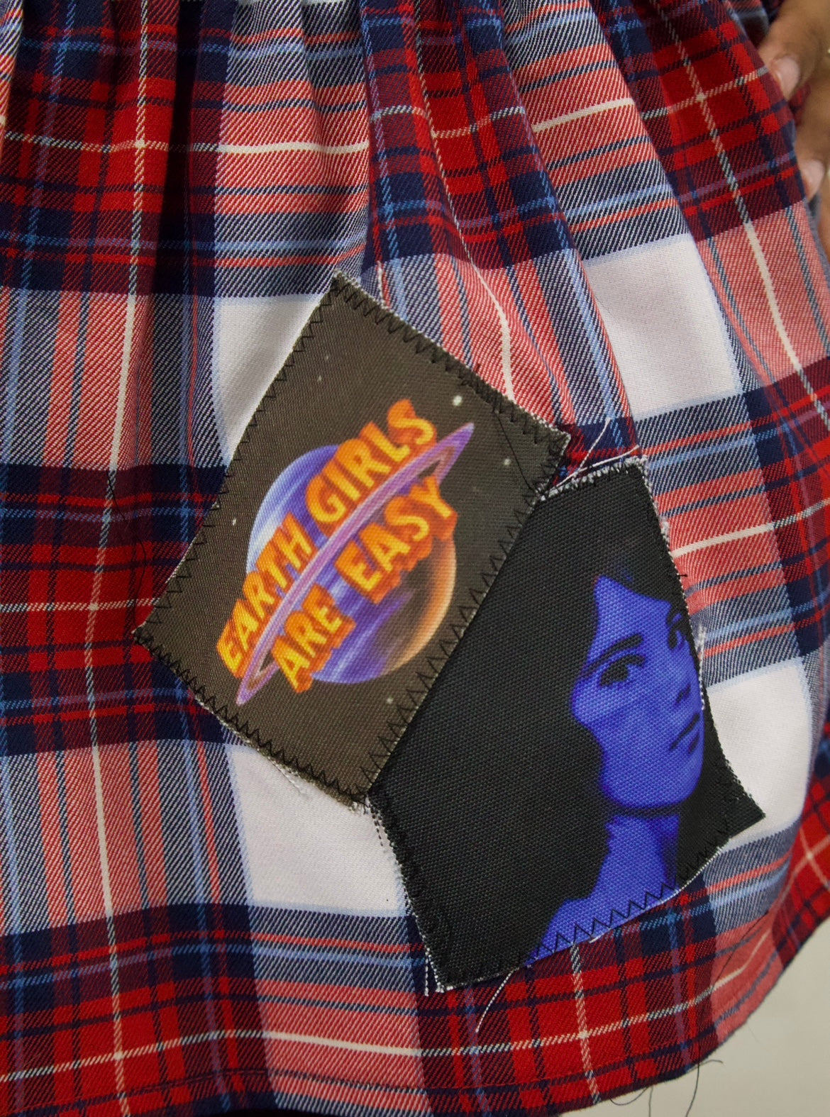 Funky but chic plaid mini