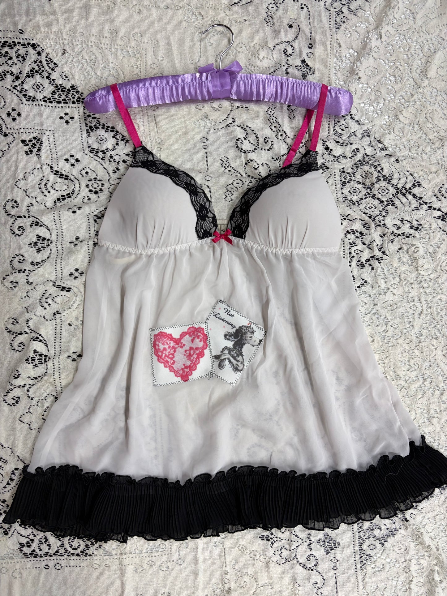 Not listening baby doll top