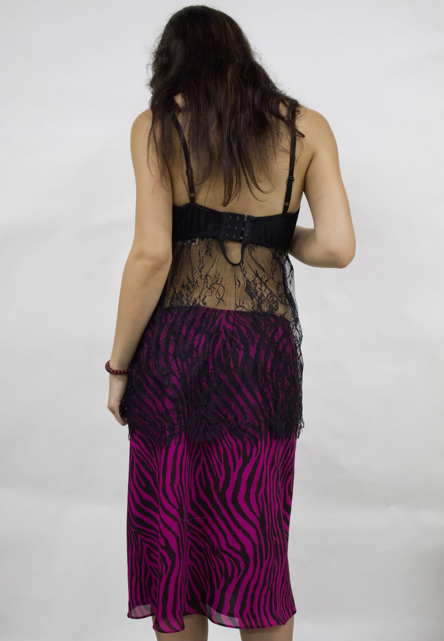 Zebra girl midi skirt