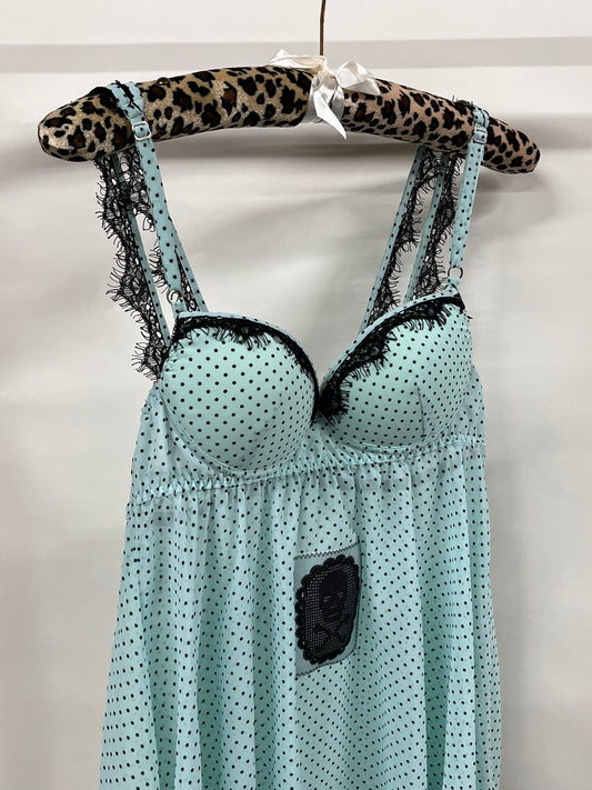 Skull polka dot bustier top