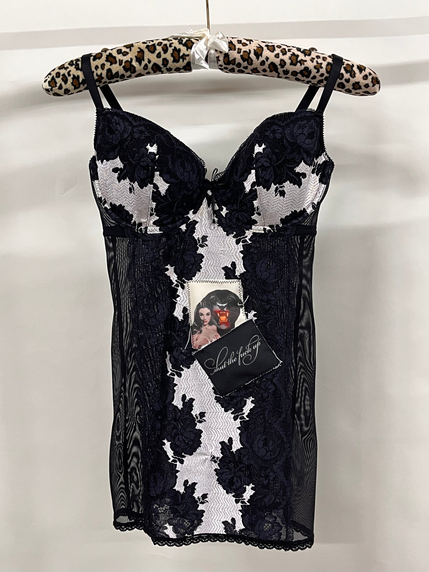 Panther girl corset top