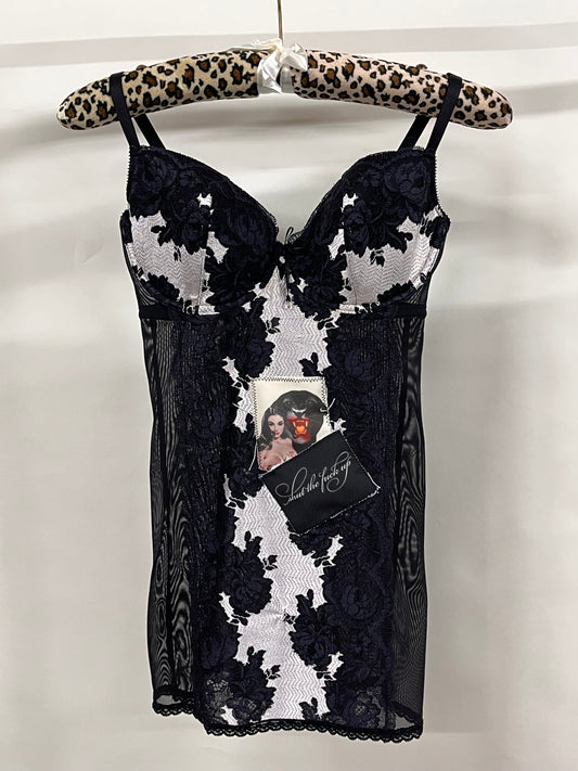 Panther girl corset top