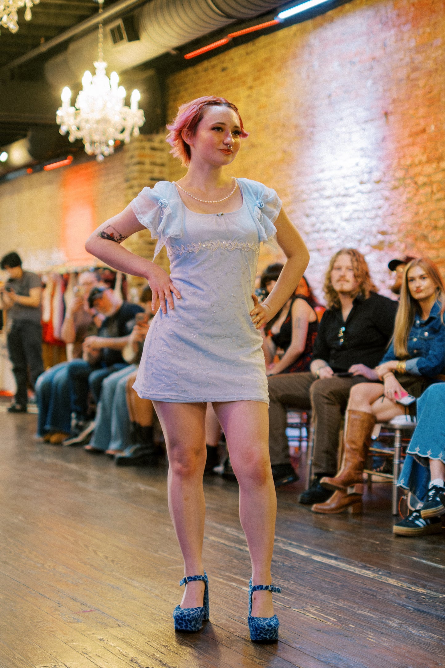 Blue dreams mini dress