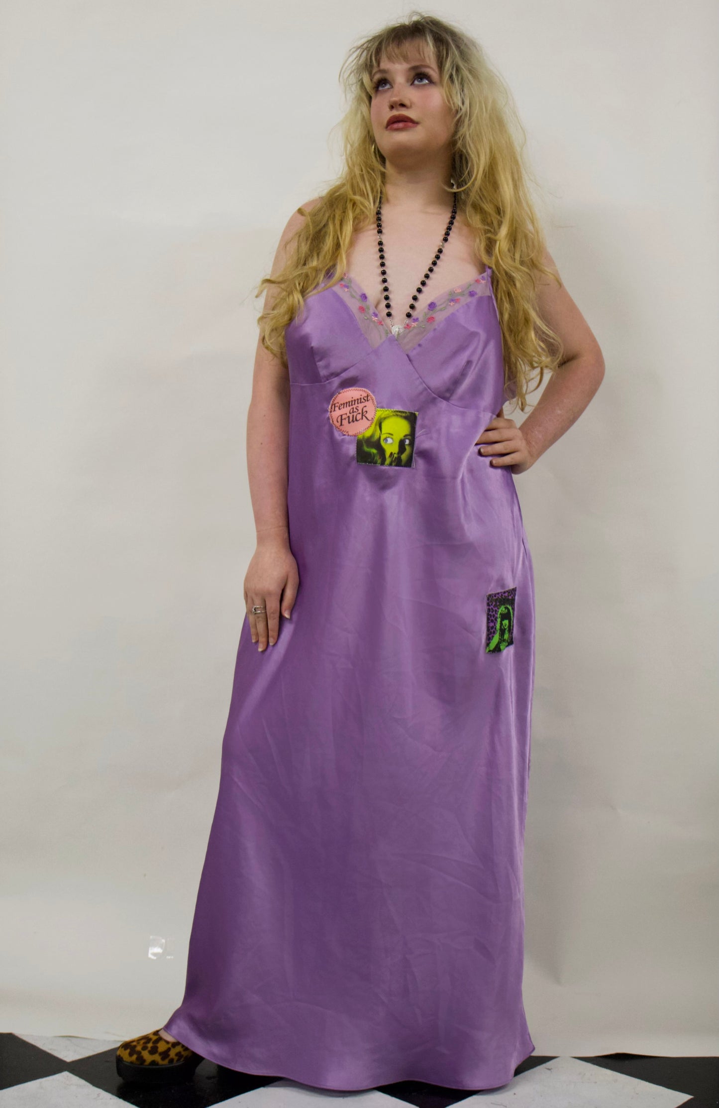 Lilac maxi slip