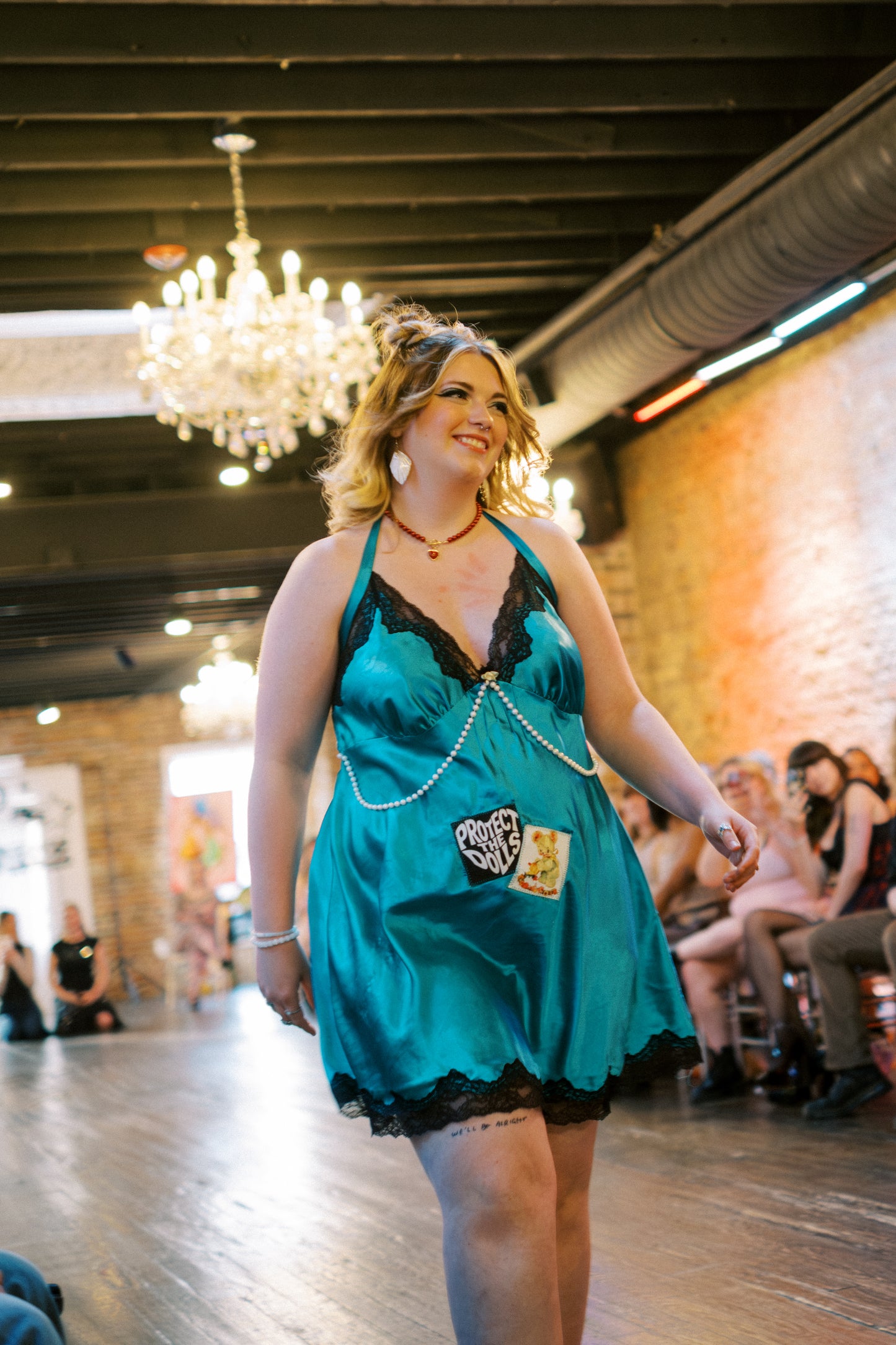 Emerald Envy Slip dress